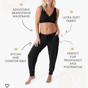 Kindred Braverly small black maternity joggers.
